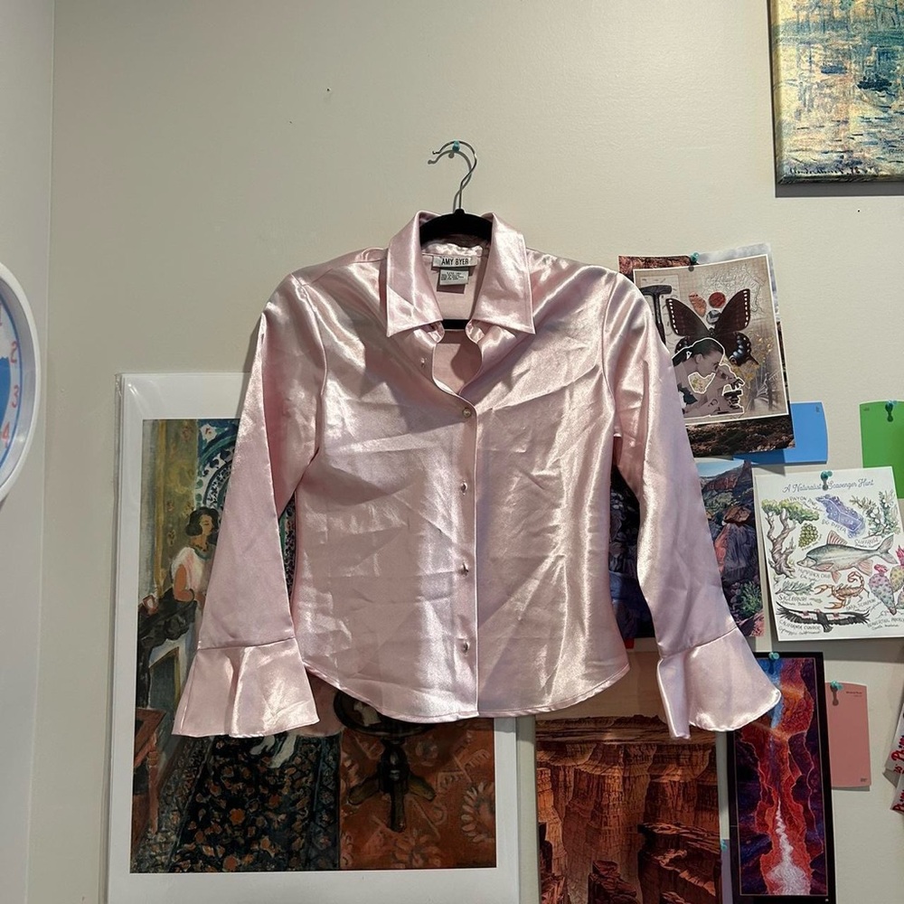 Amy Byer satin top